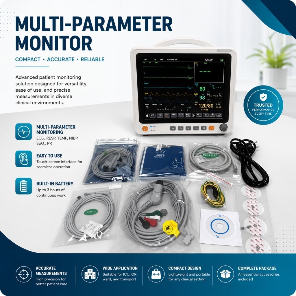Jual Patient Monitor Le Medical / patient monitor PM 12B / Patient ...