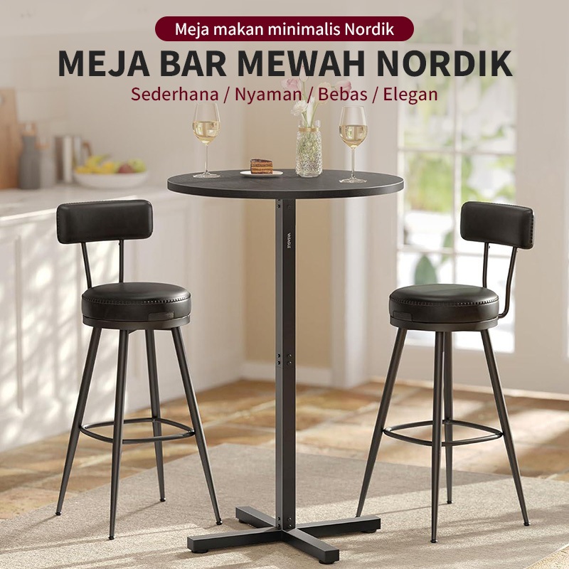 Jual COD Meja Bar Meja Cafe Meja Teras Dining Round Table Meja Bulat ...