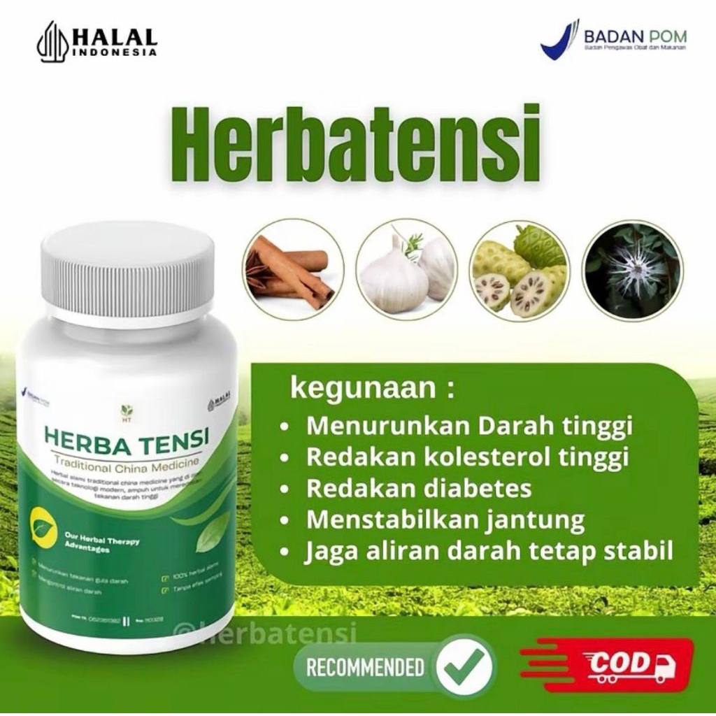 HERBATENSI PENURUN DARAH TINGGI KOLESTROL DISBETES / HERBAL DARAH TINGGI / OBAT KOLESTROL