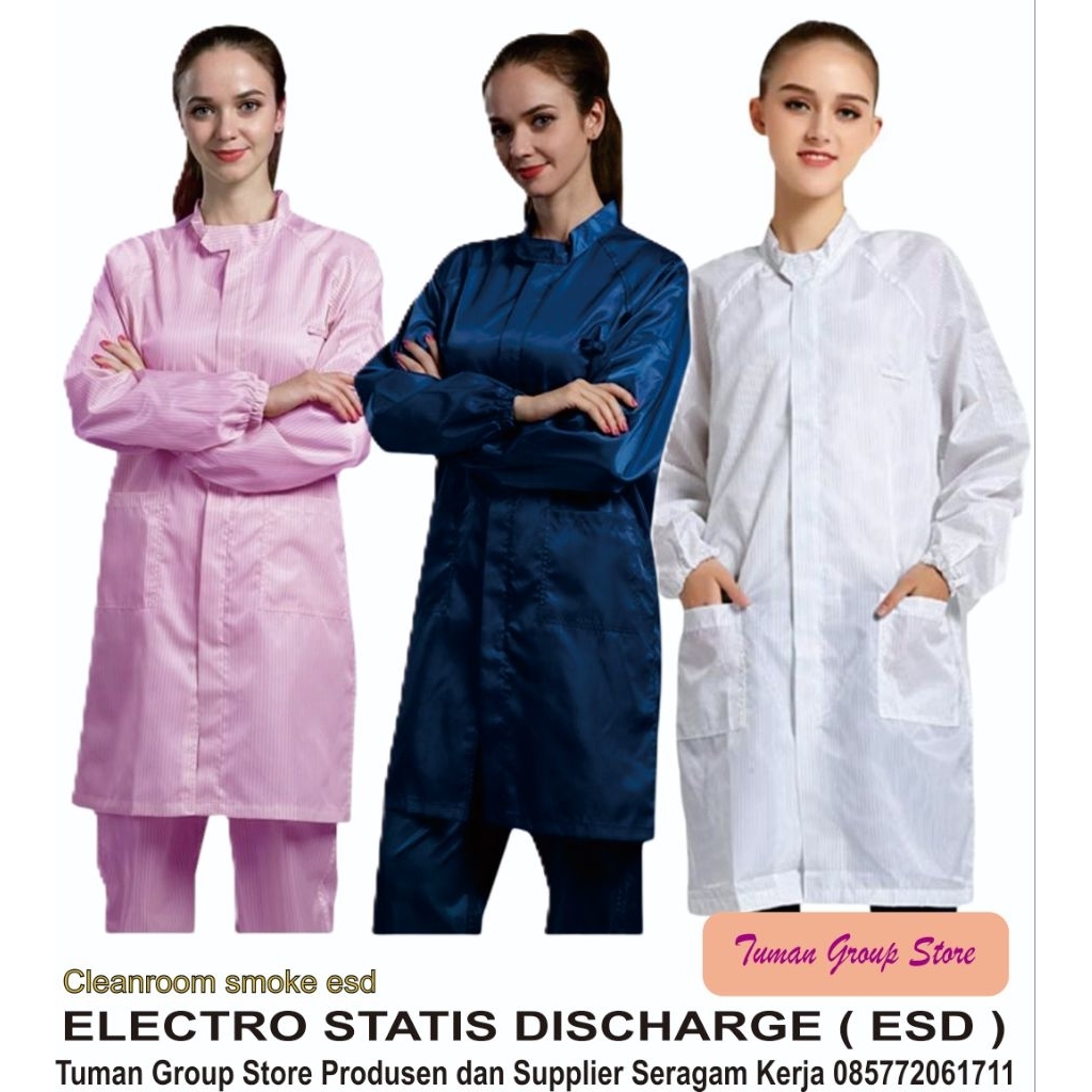 Jual Jas Laboratorium antistatic ( Jaslab ESD ) | Shopee Indonesia