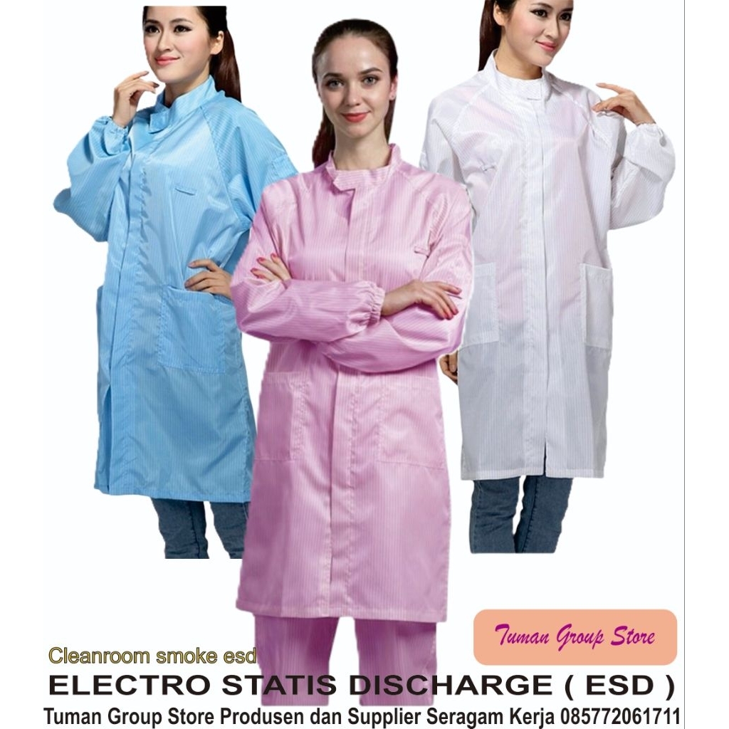 Jual Jas Laboratorium antistatic ( Jaslab ESD ) | Shopee Indonesia