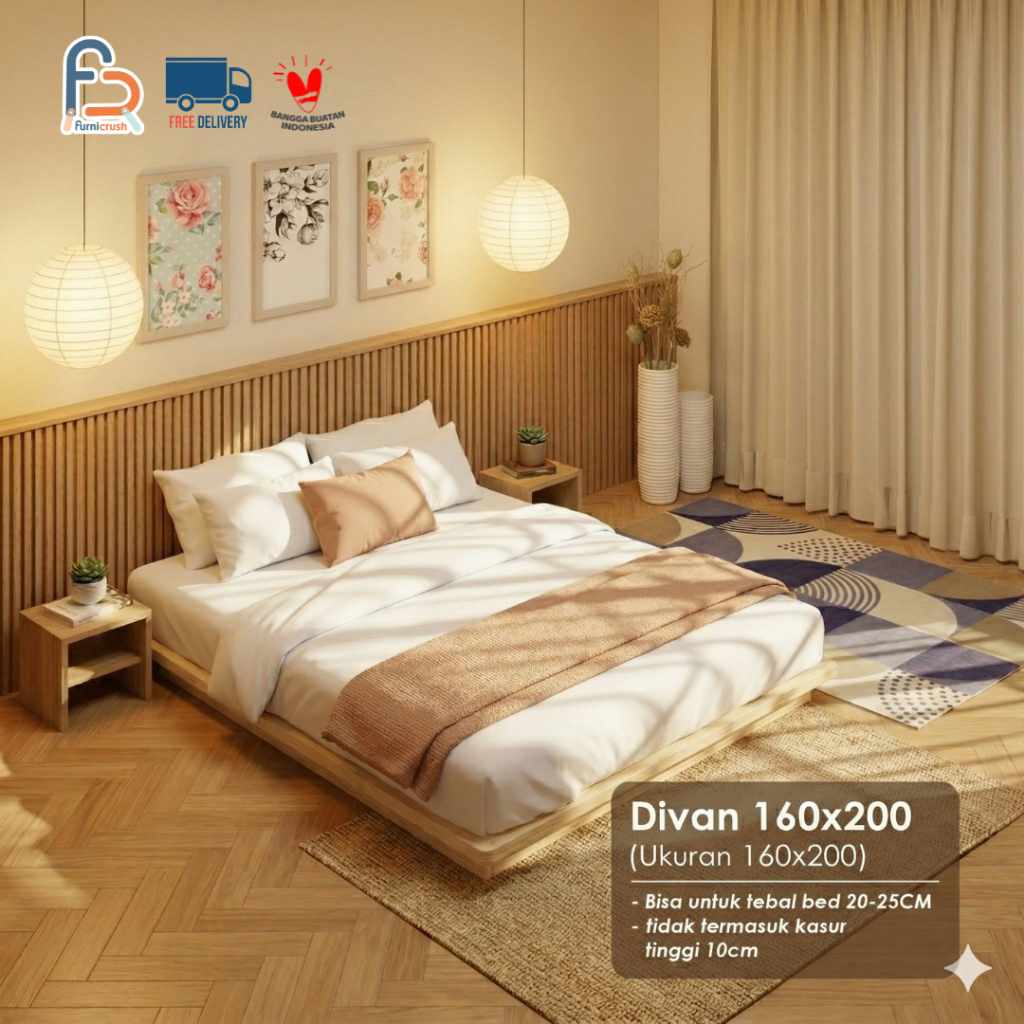 Jual Furnicrush Dipan Kasur 160 X 200 / Divan Tempat Tidur / Tatakan ...