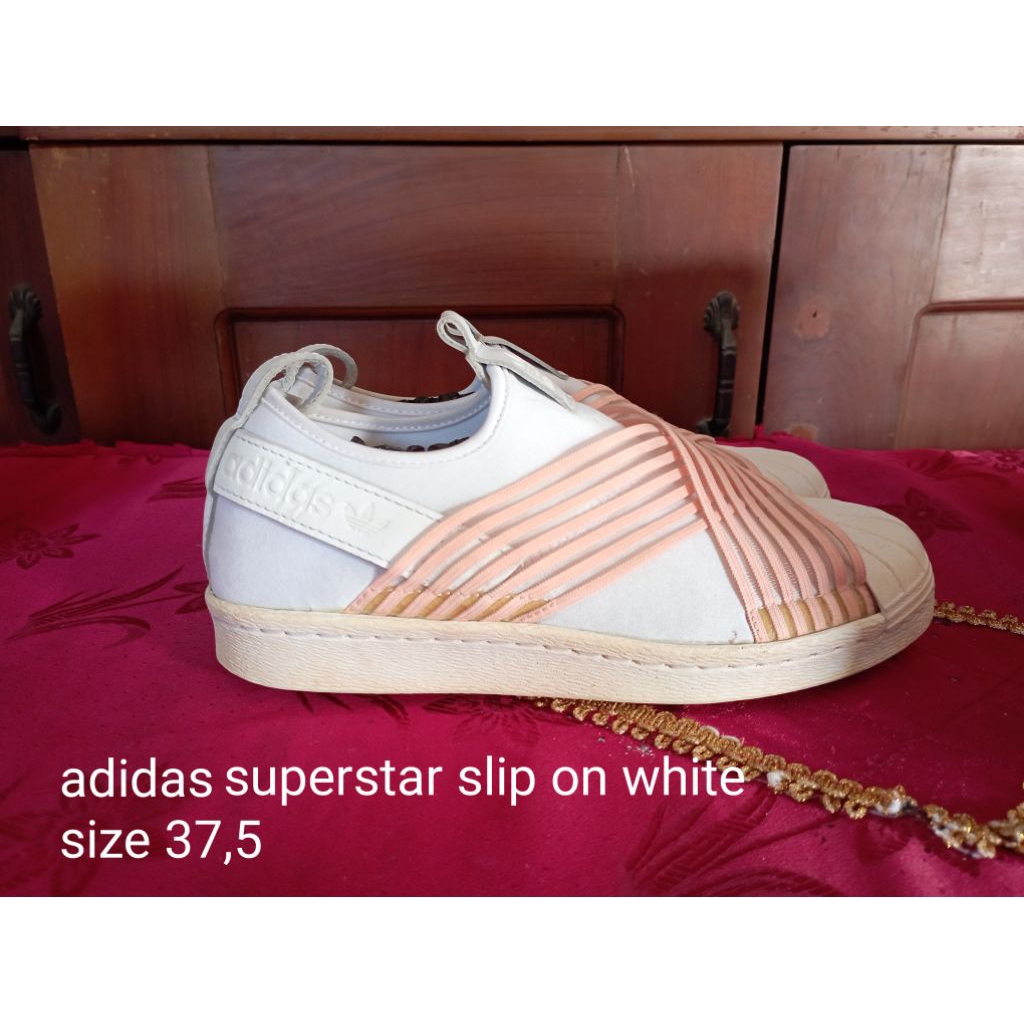 Jual adidas superstar slip on white | Shopee Indonesia