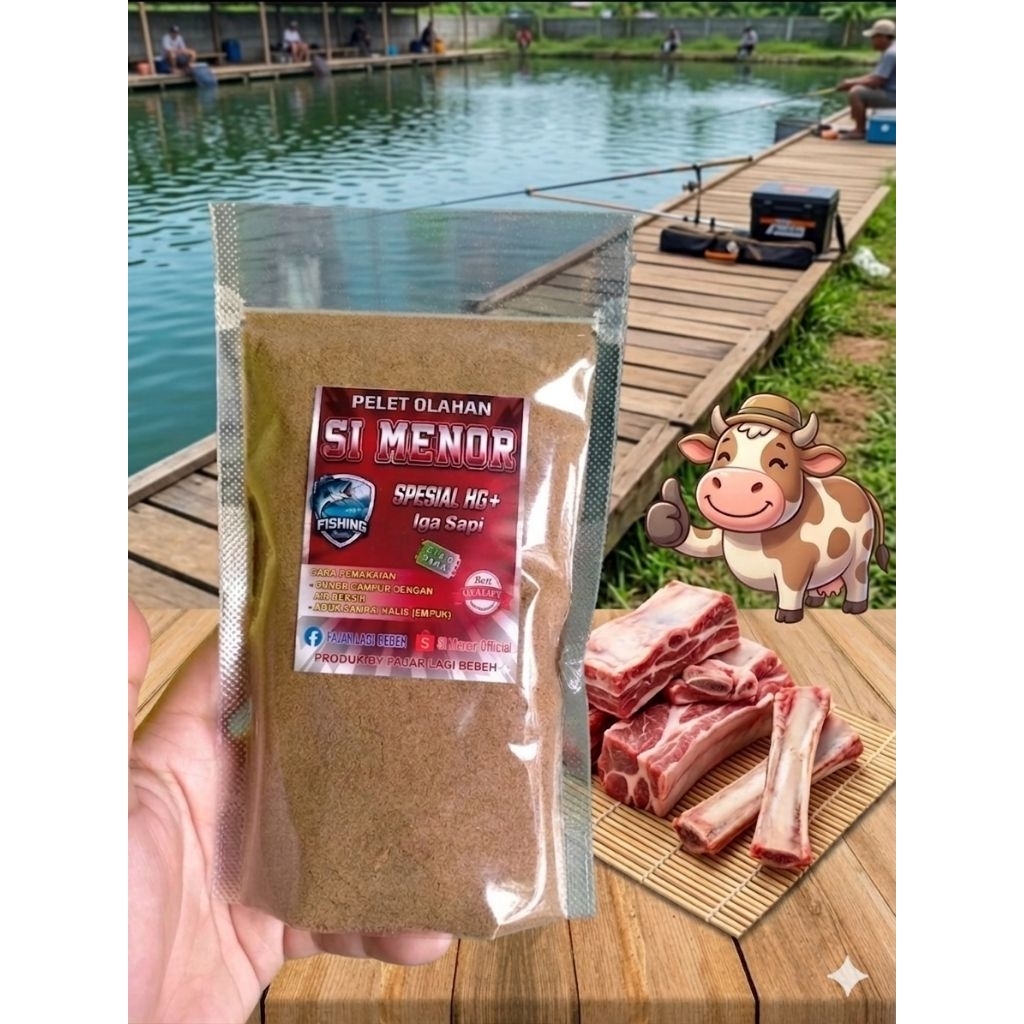 Jual Umpan Pancing Pelet Si Menor HG+ Hg+ Iga Sapi / Umpan viral ...
