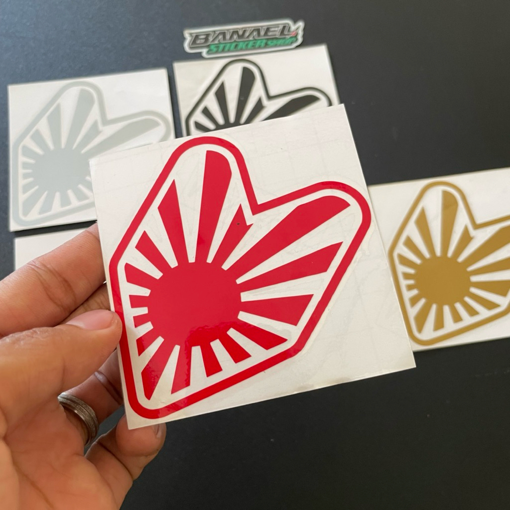 Jual Sticker Stiker Japan Rising Sun JDM Motor Mobil Cutting | Shopee ...