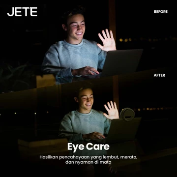 JETE Ring Light Mini RL3 Standing Portable With 20 LED 360 Rotation And 5 Light Mode Garansi 2