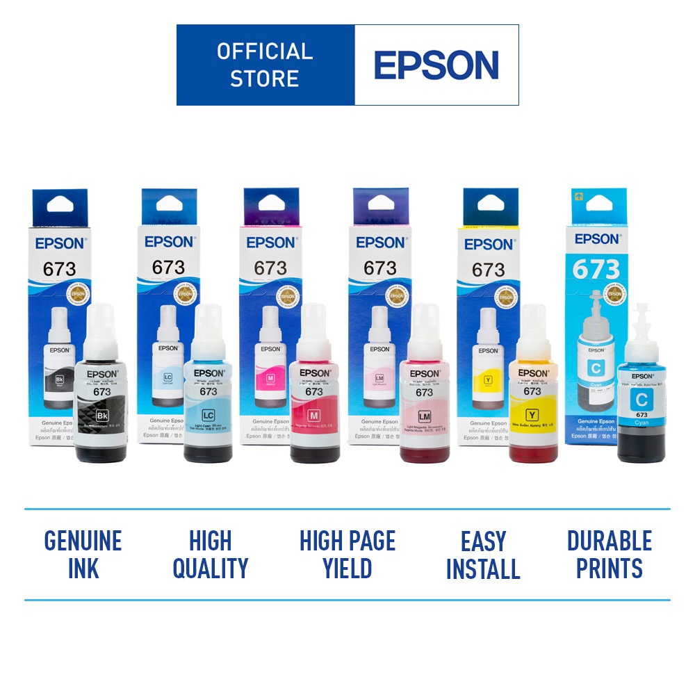 Tinta Epson T6734  (Yellow) (C13T673499)  673