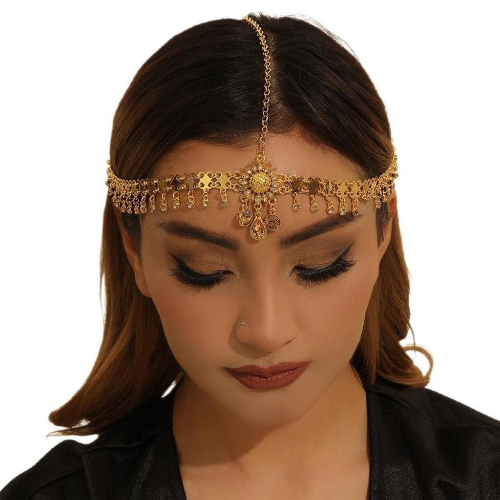 Jual Bindi India Premium Head Chain - Aksesoris Rambut Pesta Mewah Zira ...