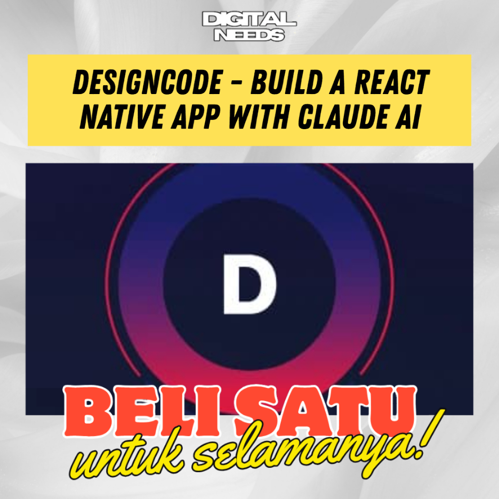Jual [e-course] Belajar DesignCode - Build a React Native app with ...