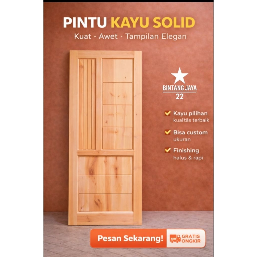 READY STOK Pintu Kamar Pintu Utama Rumah Minimalis Pintu Depan Murah