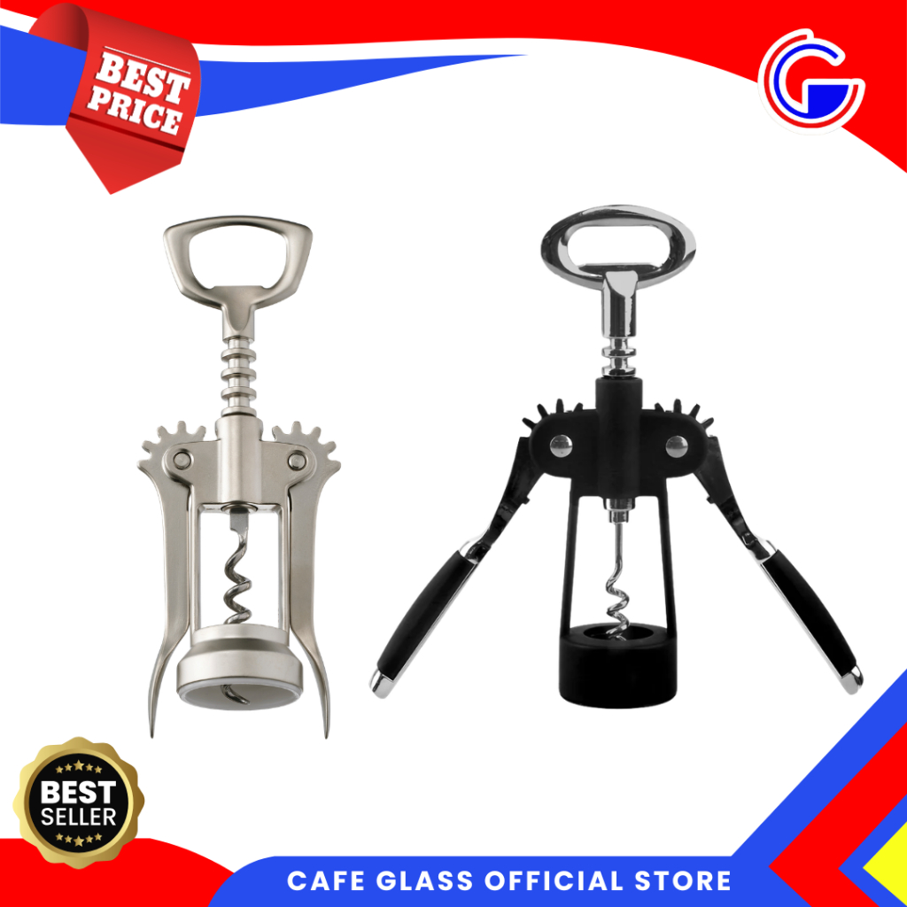Pembuka Botol Wine Stainless Steel | Pembuka Tutup Anggur Praktis Cookmaster | Bukaan Botol