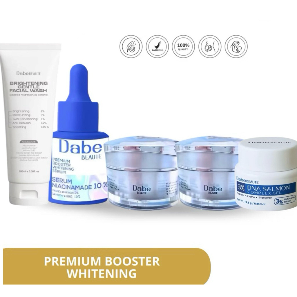 Jual Dabe Beaute Premium Booster Whitening + DNA Salmon package (5 ITEM ...