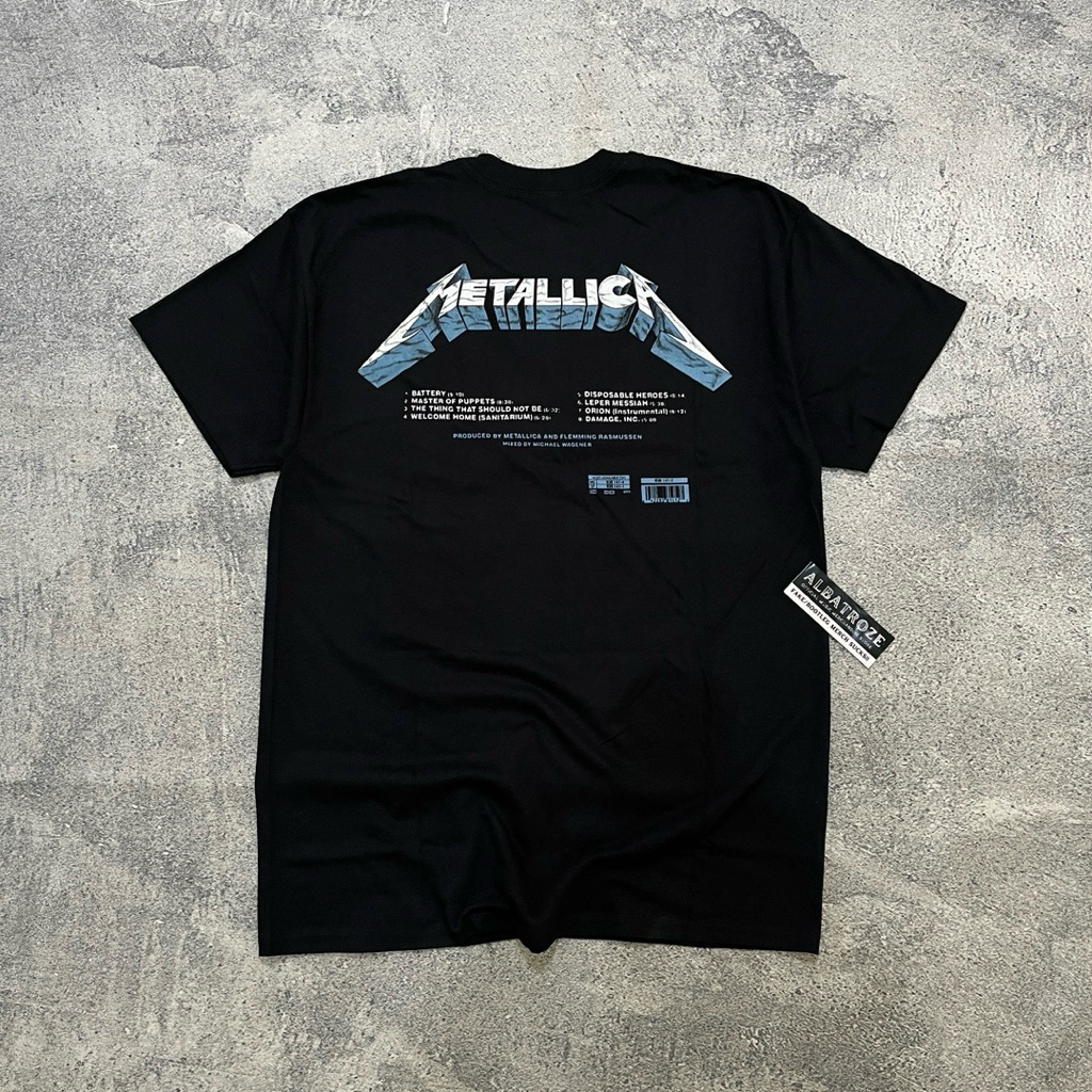 Jual T-SHIRT / KAOS BAND OFFICIAL METALLICA - MASTER OF PUPPETS TRACKS ...