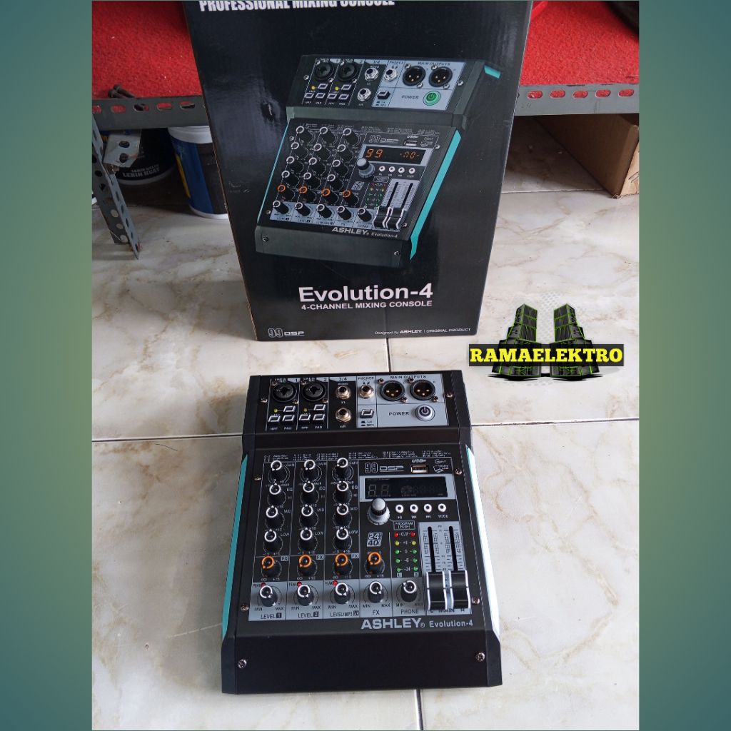 Jual MIXER 4 CHANEL ASHLEY , MIXER ASHLEY EVOLUTION 4 , 4 CHANEL MIXER ...