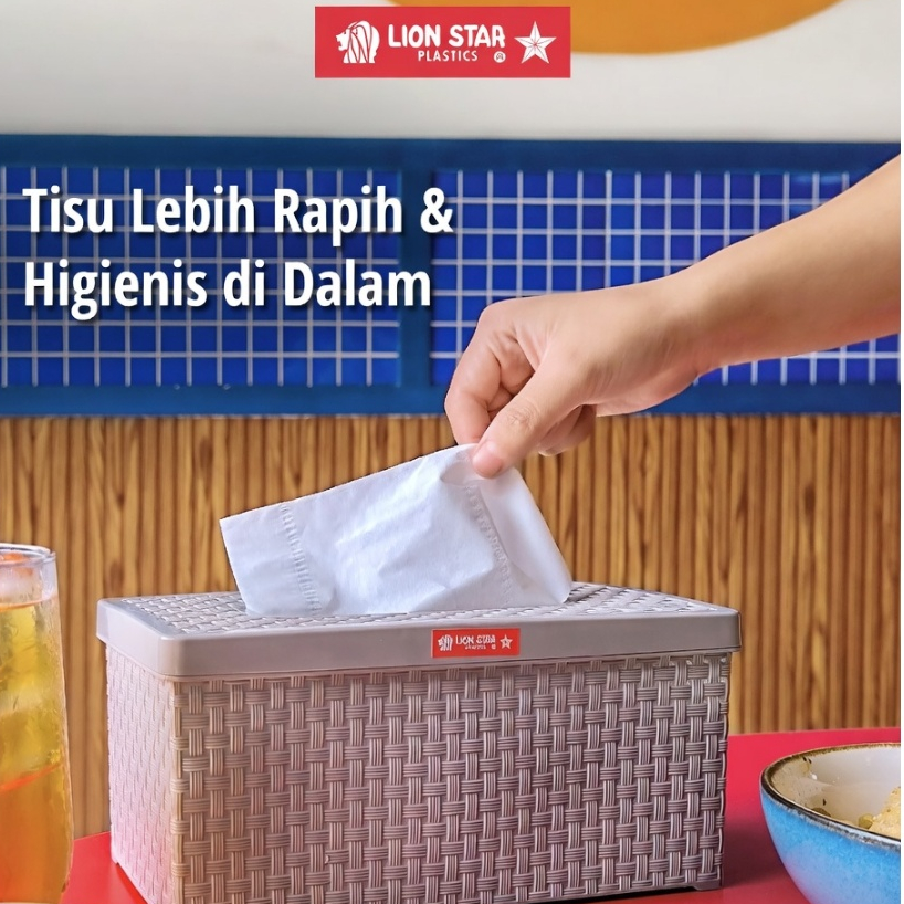 Jual Lion Star TR-13 Rato Square Tissue Dispenser Tempat Tisu Plastik ...