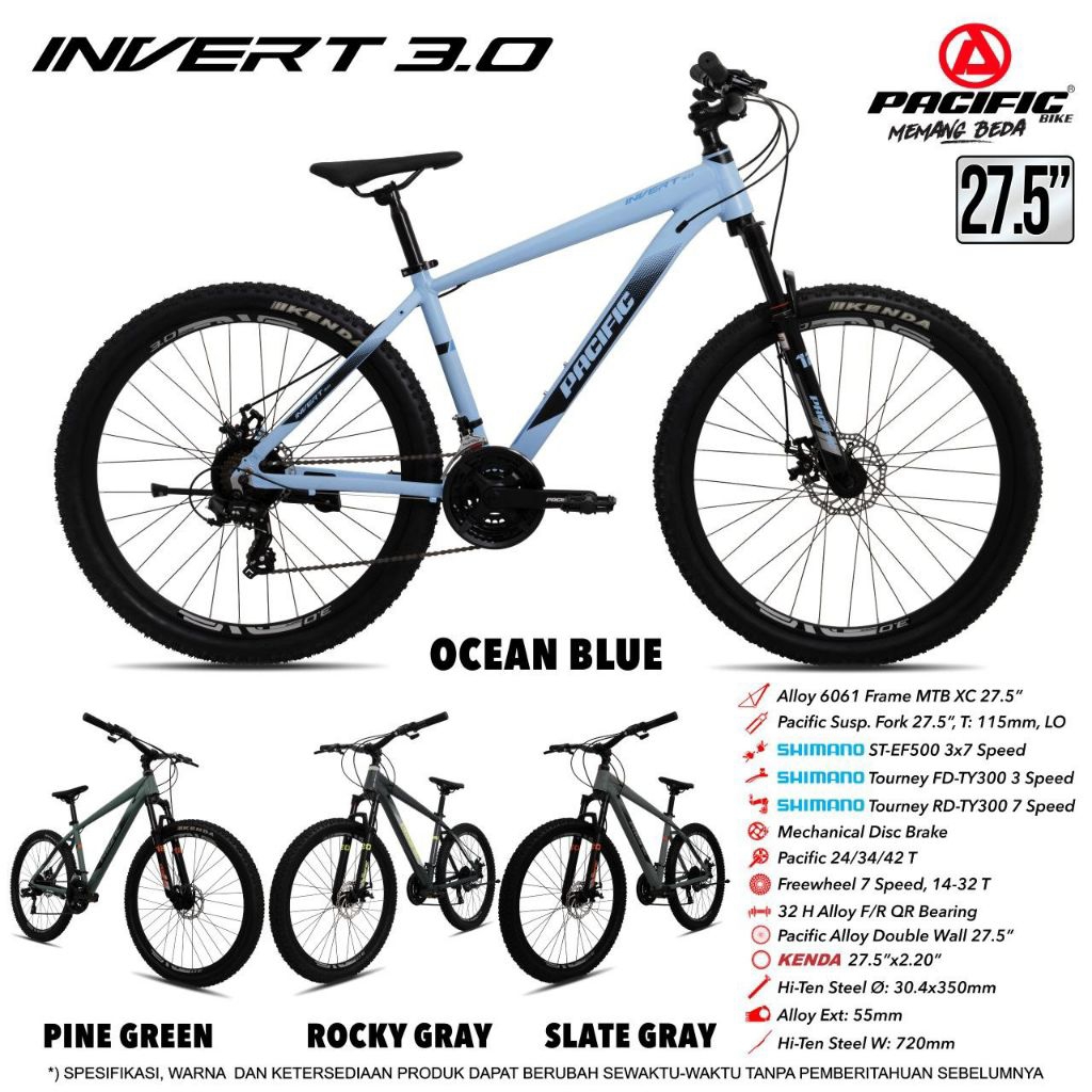 Jual SEPEDA GUNUNG MTB PACIFIC 26 27.5 INCH MTB PACIFIC INVERT 3.0 ...