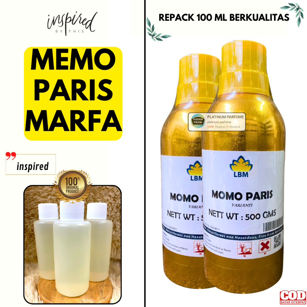 Jual Bibit Parfum Memo Marfa / Sotb Repack 100 ML MURNI Berkualitas LBM ...