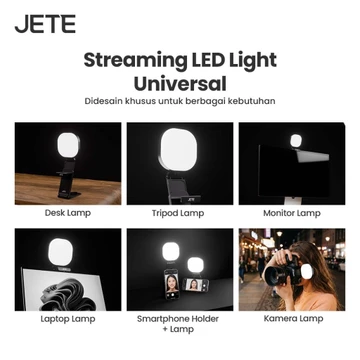 JETE RL3 Ring Light Mini Standing Portable With 20 LED 360 Rotation 5 Light Mode Garansi 2 Tahun