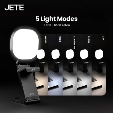 JETE RL3 Ring Light Mini Standing Portable With 20 LED 360 Rotation 5 Light Mode Garansi 2 Tahun