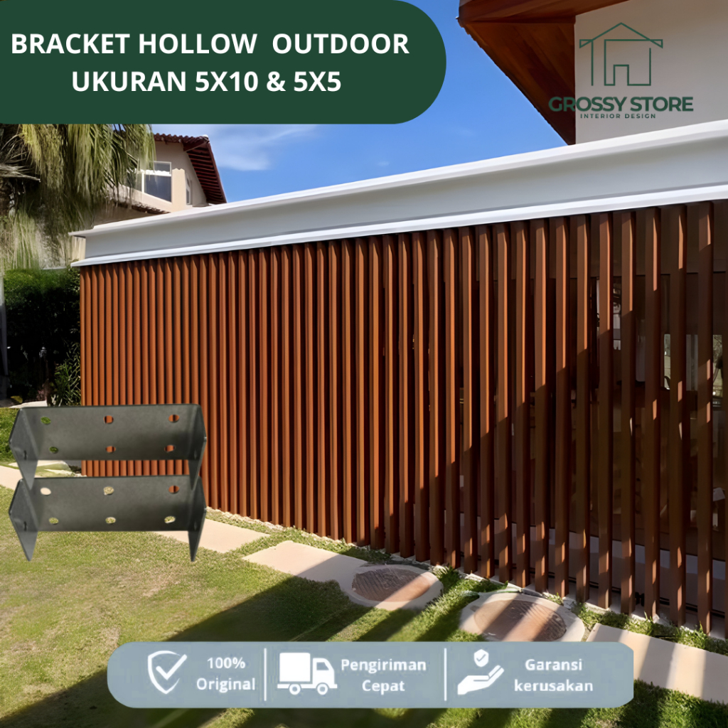 Jual Bracket Hollow Outdoor 5x10 dan 5x5, Penyangga Rangka WPC | Shopee ...