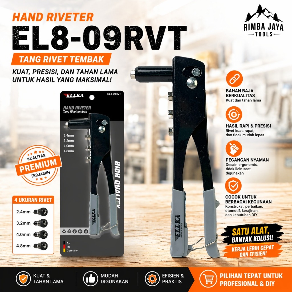 Jual ELLKA Tang Rivet 10 Inch / Tang Ripet Paku Rivet | Shopee Indonesia