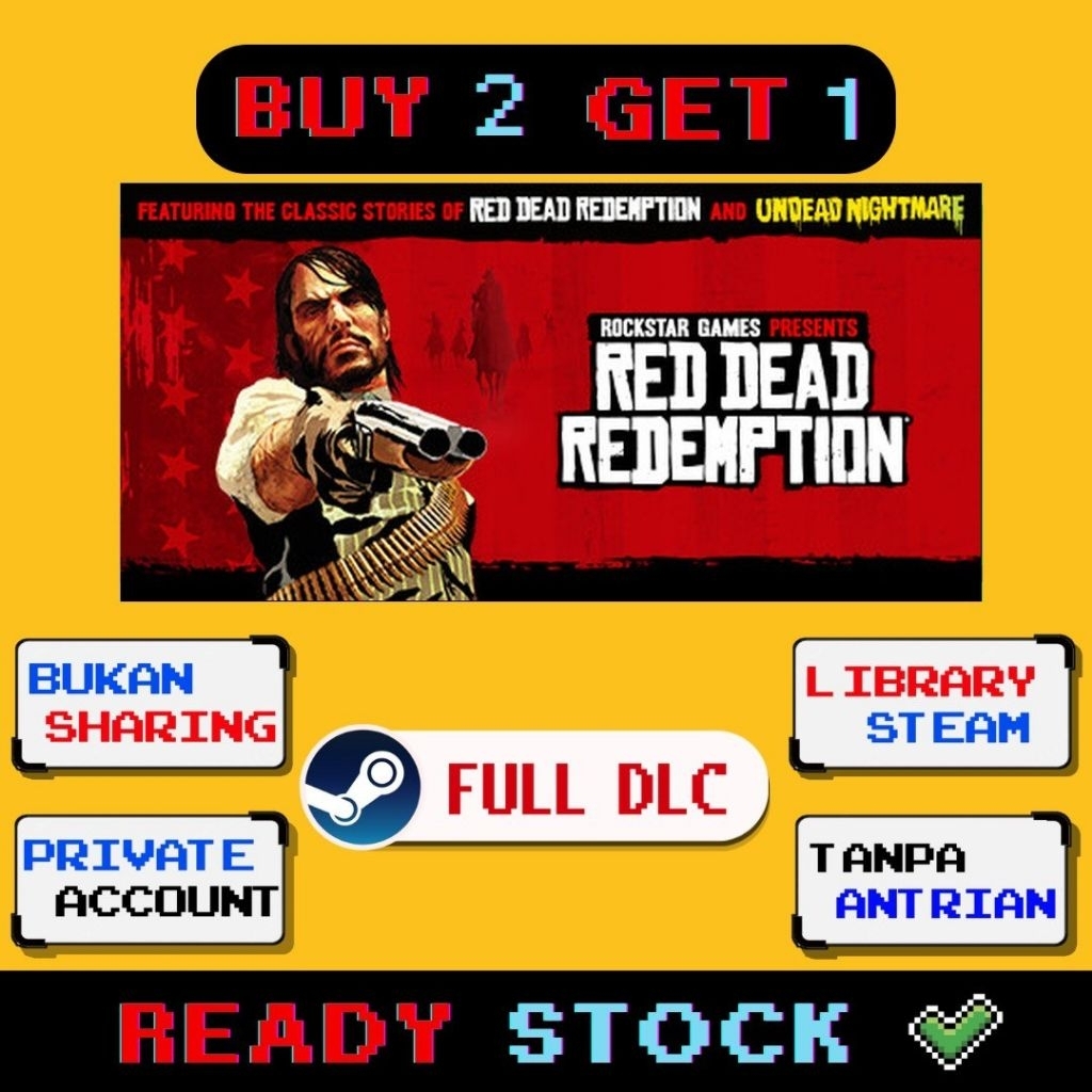 Jual Red Dead Redemption Original Full DLC Private account Non sharing ...