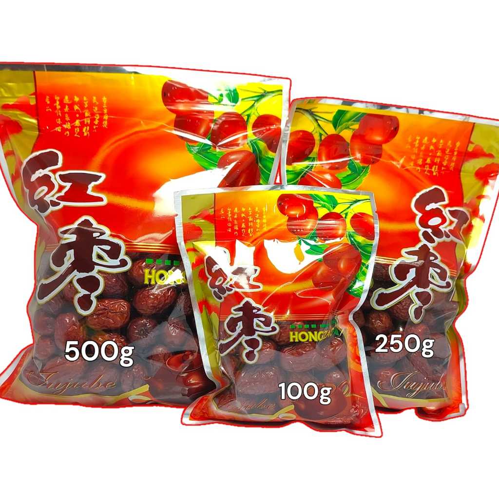 Jual Ang Co 100g 250g 500g 1kg / Kurma Merah Cina / Red Dates / Hong ...