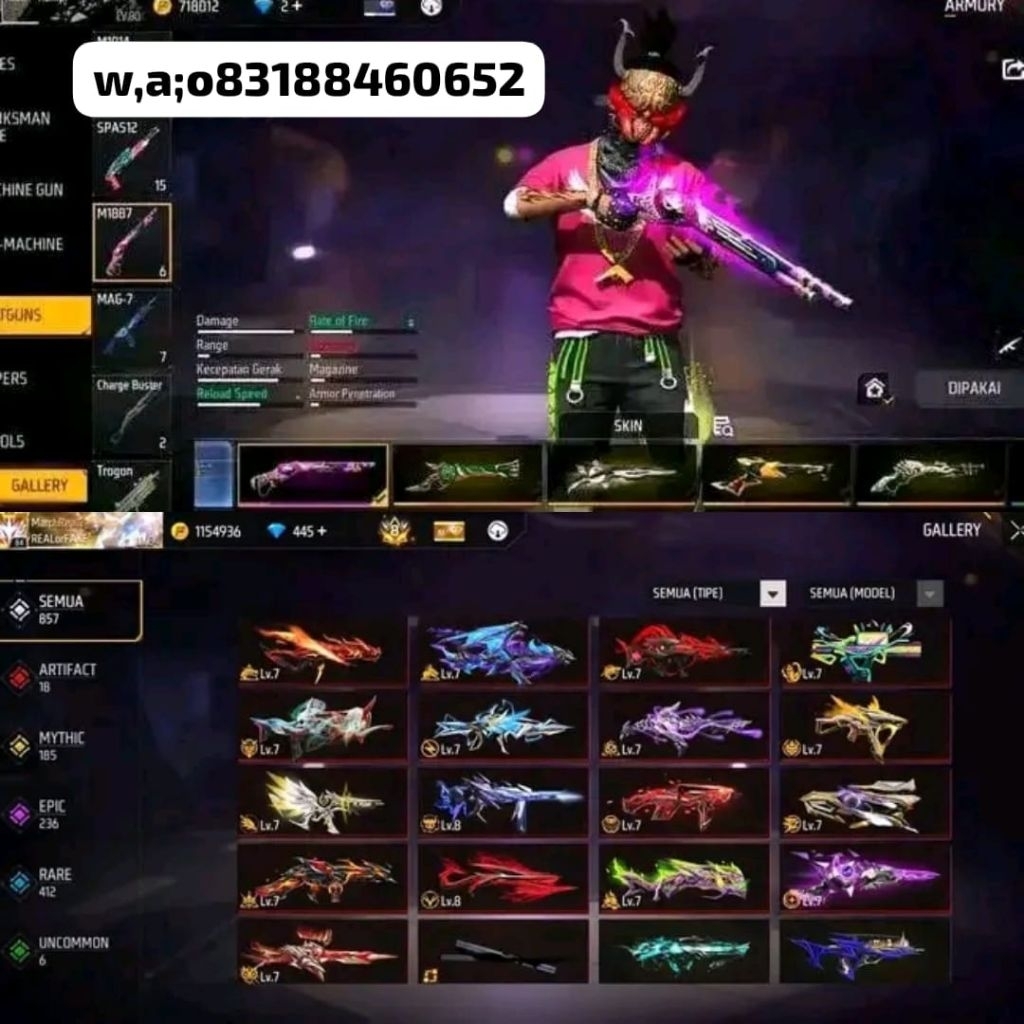 Jual Cod Akun fire free sultan season 1 terbaru | Shopee Indonesia