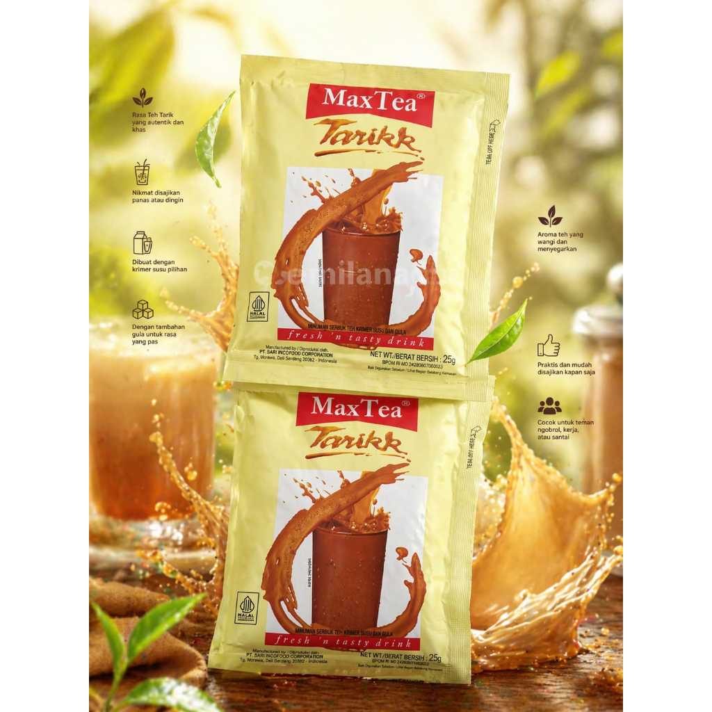 Jual MAX TEA TEH TARIK 25 GRAM/ MAXTEA SACHET/ RENCENG/ SASET MINUMAN ...