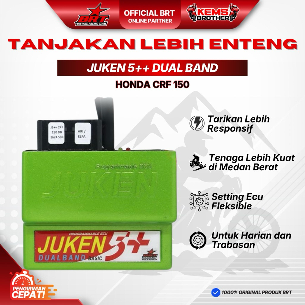 Jual ECU BRT Juken 5+ Dualband Honda CRF 150 – Programable Racing