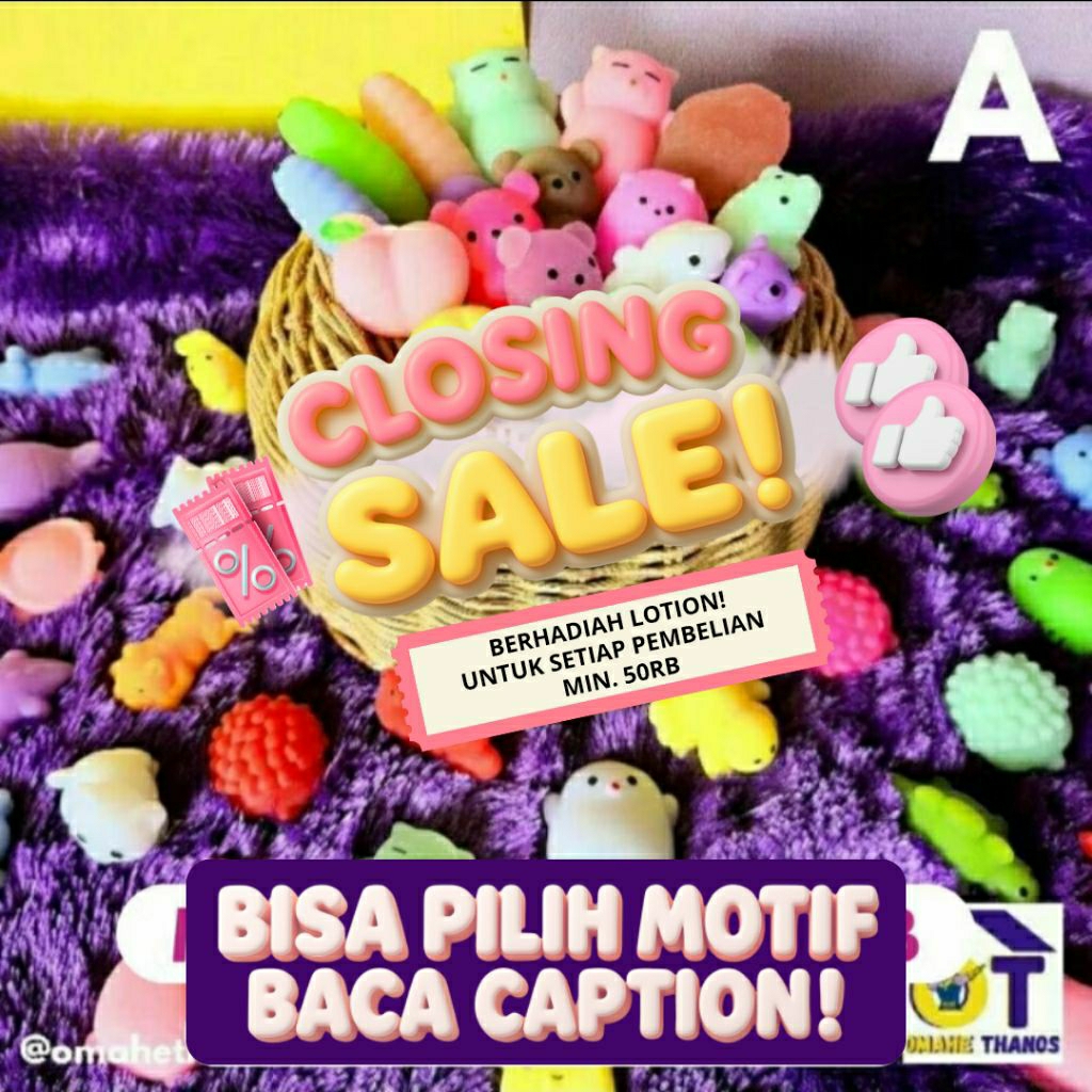 Jual MAINAN SQUISHY RANDOM mainan anak pelepas stres/anti stress ball ...
