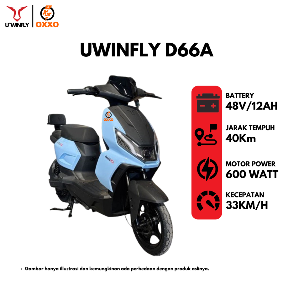 (OFFICIAL) UWINFLY Sepeda Listrik D66A Smart E-bike Garansi Resmi