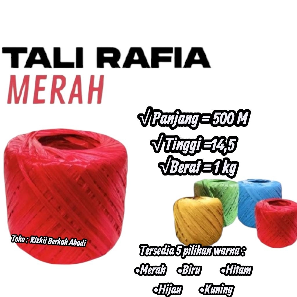 Jual Tali Rafia 1 Kg Harga Terlengkap & Harga Terbaru Agustus 2026 ...
