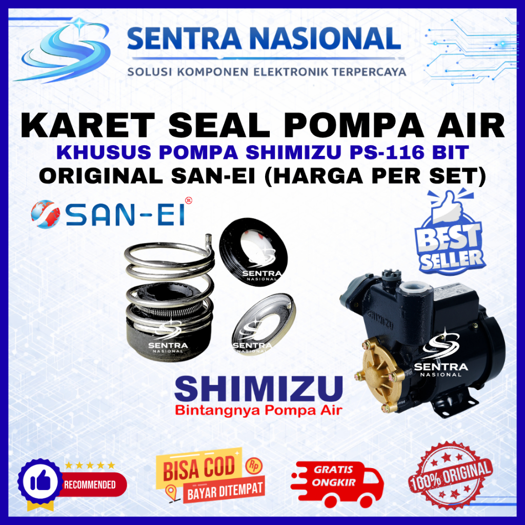 Jual MECHANICAL SEAL SHIMIZU PS116BIT PS 116 BIT San-Ei - Seal | KARET ...