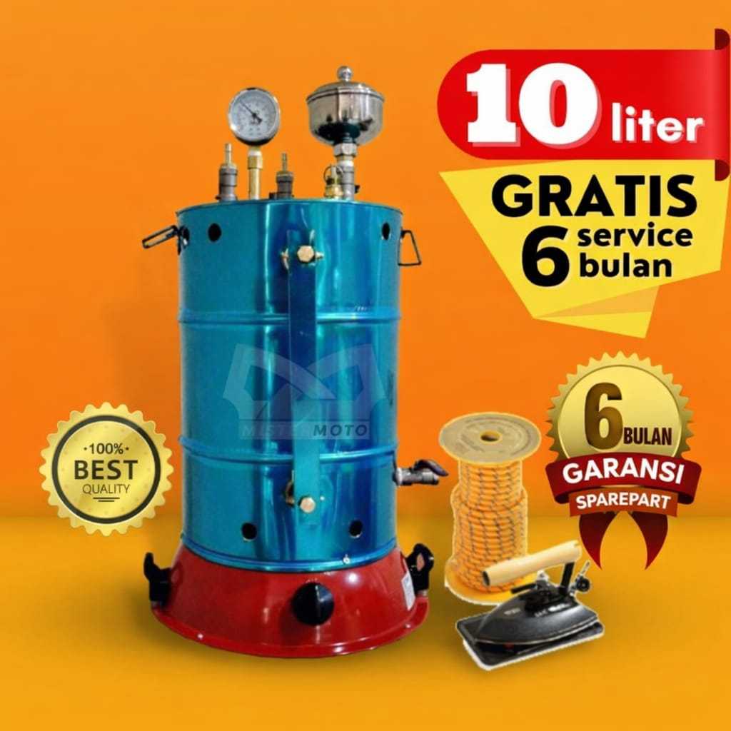 Jual Setrika Uap Laundry Konveksi Gas MISTERMOTO 10 liter 1 Setrika ...