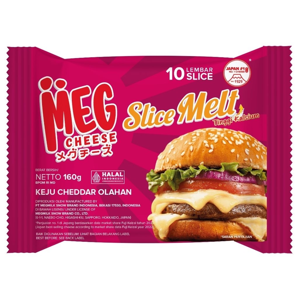 Jual MEG Cheddar Slice Melt 10 lembar | Shopee Indonesia