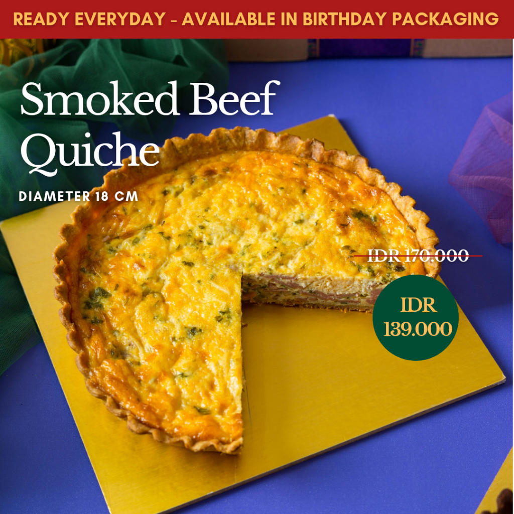 BUKA PUASA HAMPERS / PARCEL IDUL FITRI - Smoked Beef Quiche / Pie