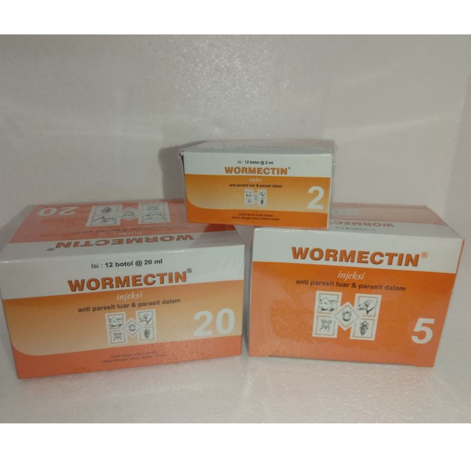 Jual Wormectin 20 ML SATU BOX Obat Parasit Hewan | Shopee Indonesia