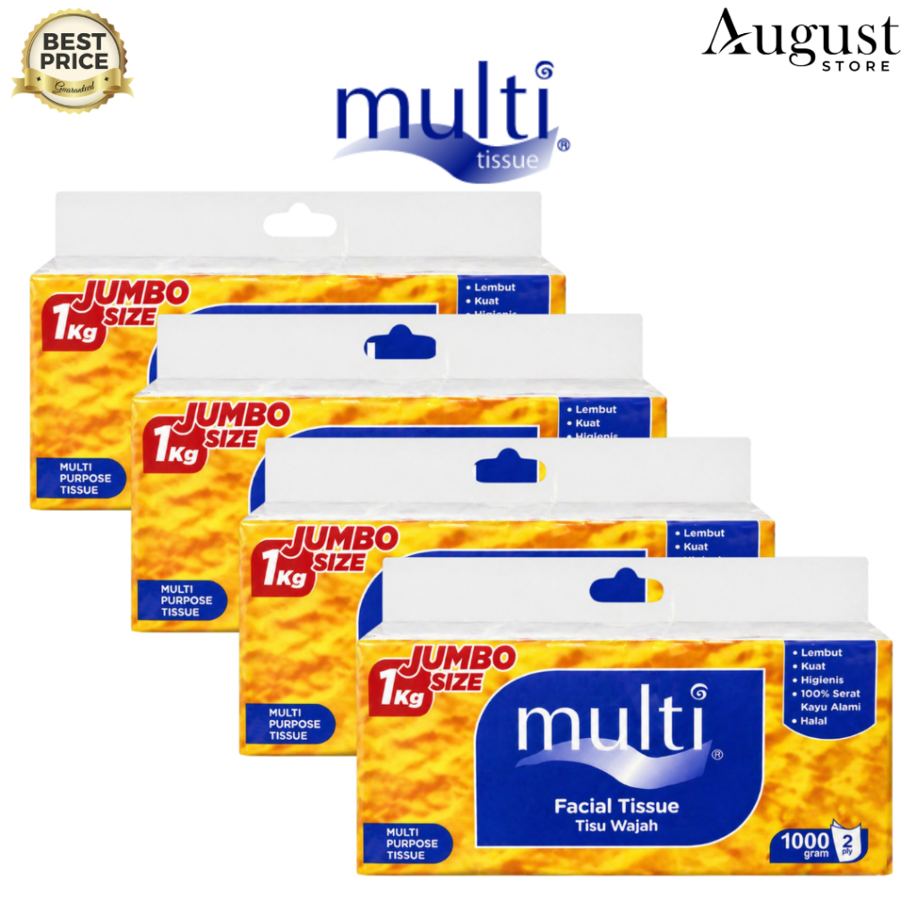 Jual [4 PACK] Tissue Multi Isi 1000 Gram / 2 Ply / Tissue Wajah ...