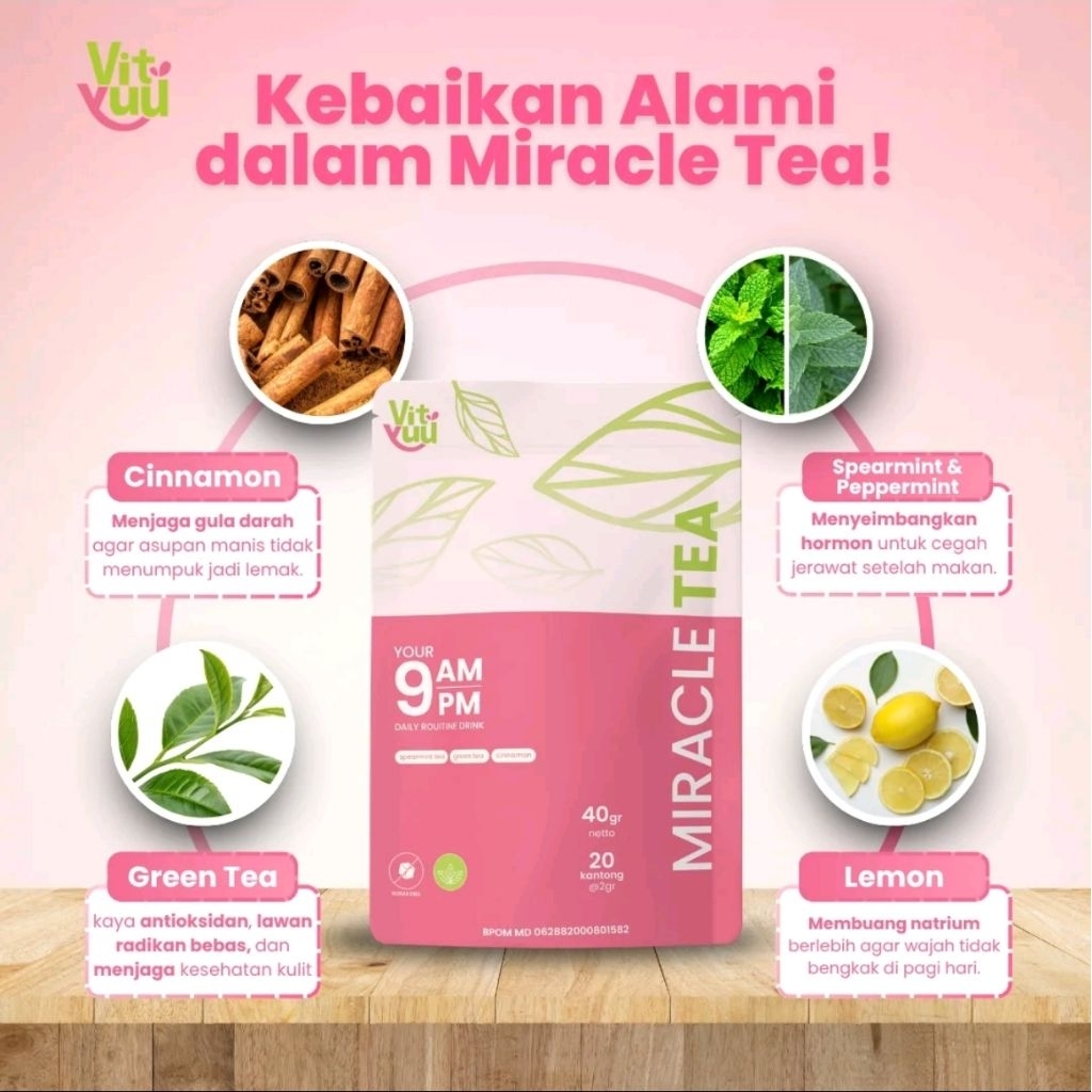Jual NEW Vityuu Miracle Tea- Teh Herbal Atasi Cheatday tanpa panik ...