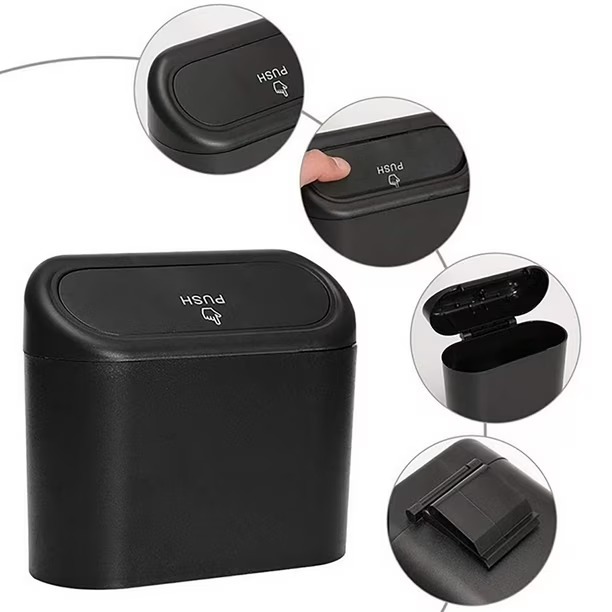 CESTINO Tempat Sampah Mobil Serbaguna - Car Trash Can Garbage Bin Car - Tempat Sampah Mobil - Kotak Penyimpanan Mobil Serbaguna - Car Trash Can Garbage Bin Car Storage Box - tong sampah mobil mini