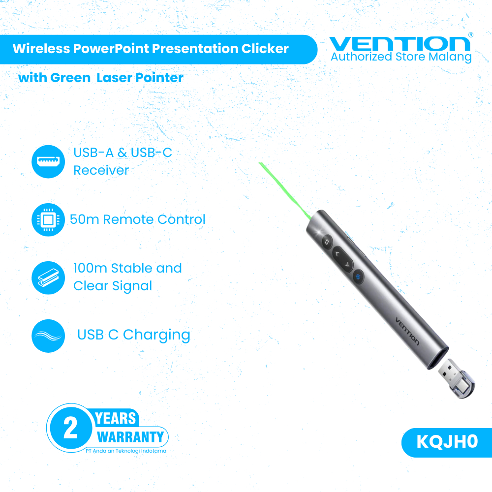 Jual Vention Green Laser LED Wireless Charging PowerPoint Presentation ...