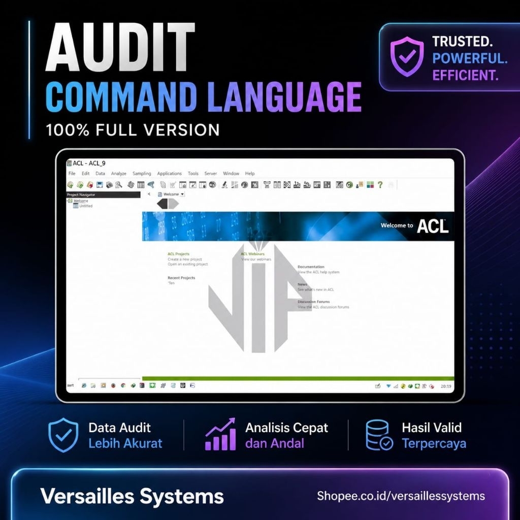 Jual Audit Command Language ACL Full Version Lifetime Terbaru Premium ...