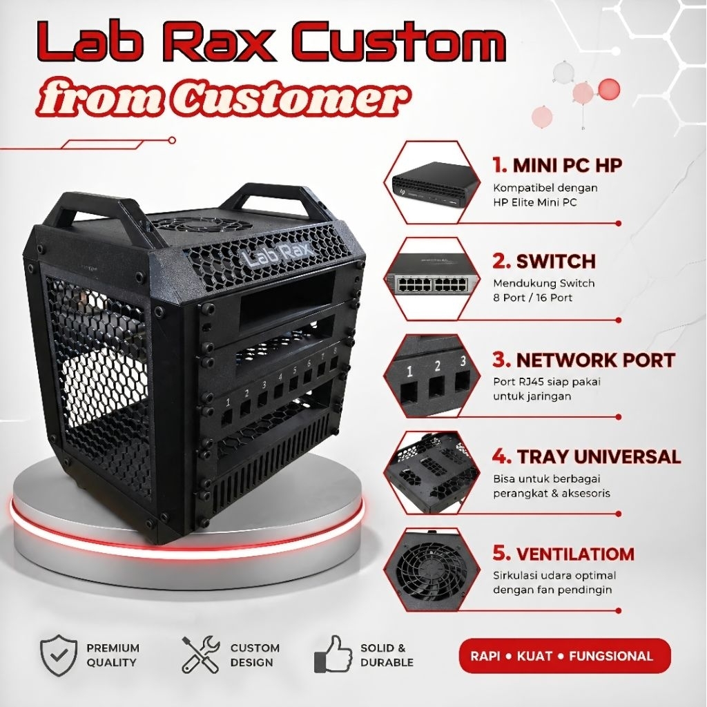 Jual Custom Lab Rax 3U - 6U 10