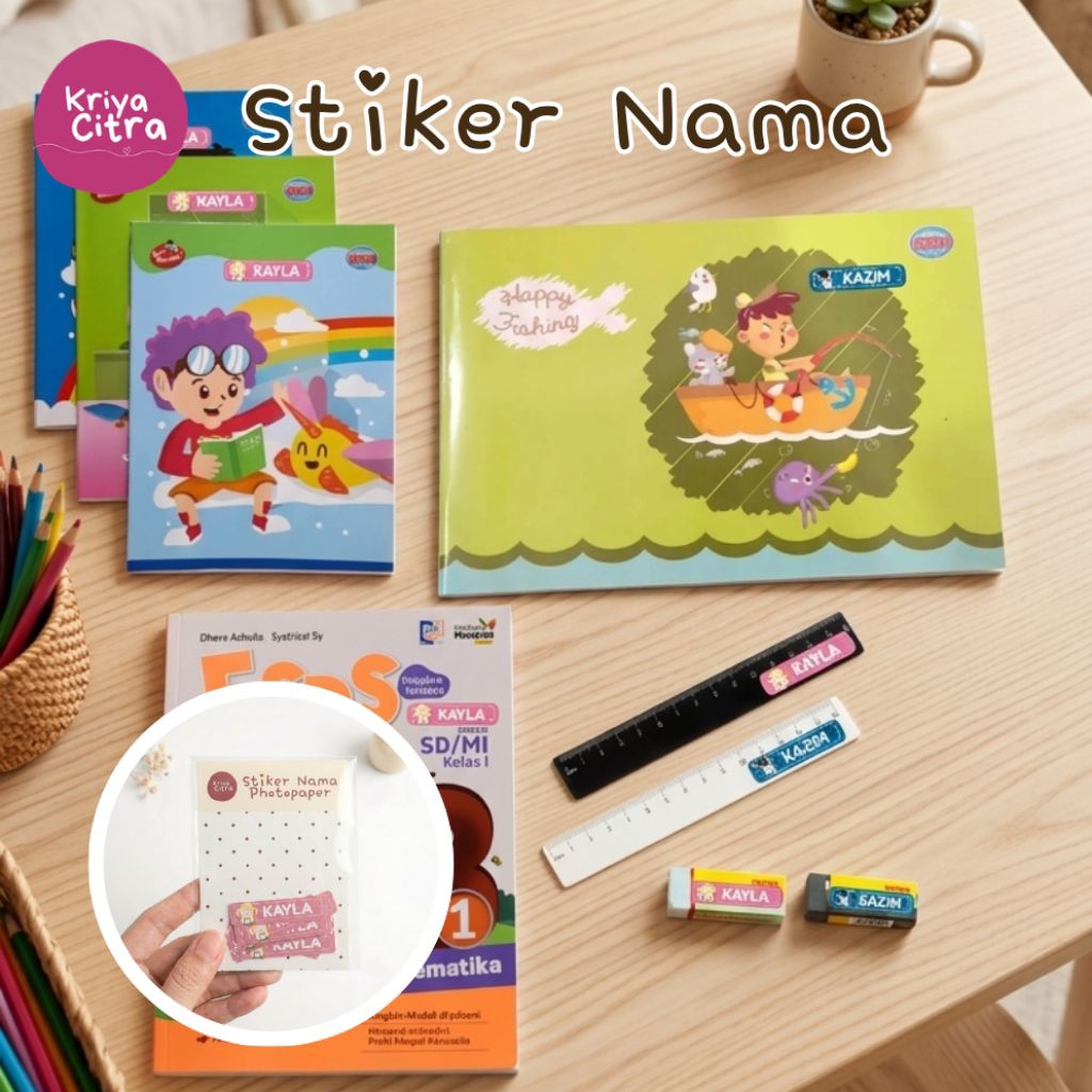 Jual Sticker / stiker Nama Custom | Shopee Indonesia