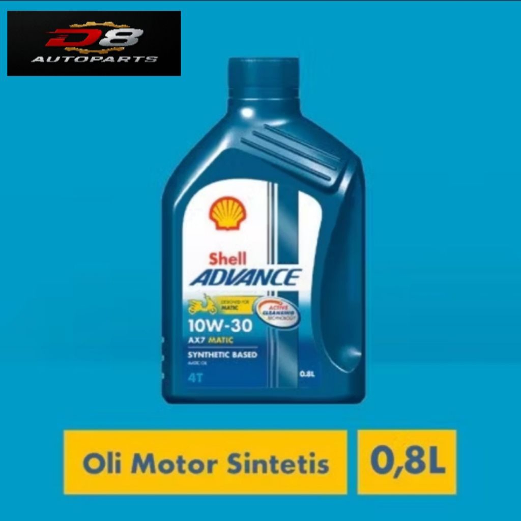 Jual Oli Motor Matic Shell Advance AX7 800ml 10W-40 0.8L | Shopee Indonesia