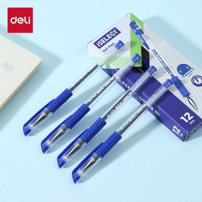Deli I-Select Gel Pen Serbaguna / All Purpose Gel Pen 0.5mm UG002 (6)
