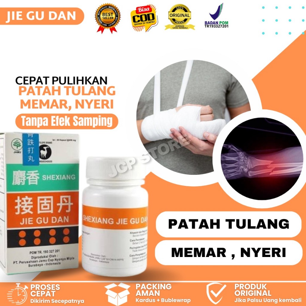 SHEXIANG 30 KAPSUL BPOM THE MUSK FRACTURE BONE JOINING OBAT PATAH TULANG AMPUH SHEXIANG JIEGU DIE DA WAN JIE GU WAN ORIGINAL