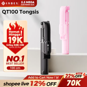 INBEX QT100 Tongsis Tripod Bluetooth 1m Fill Light PL4 Tripod Remote Tongsis Hp Selfie Stick