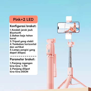 TRBEST Portable Tongsis Tripod 3 In 1 Bluetooth Remote Control Flexible 170CM Tongsis Selfie